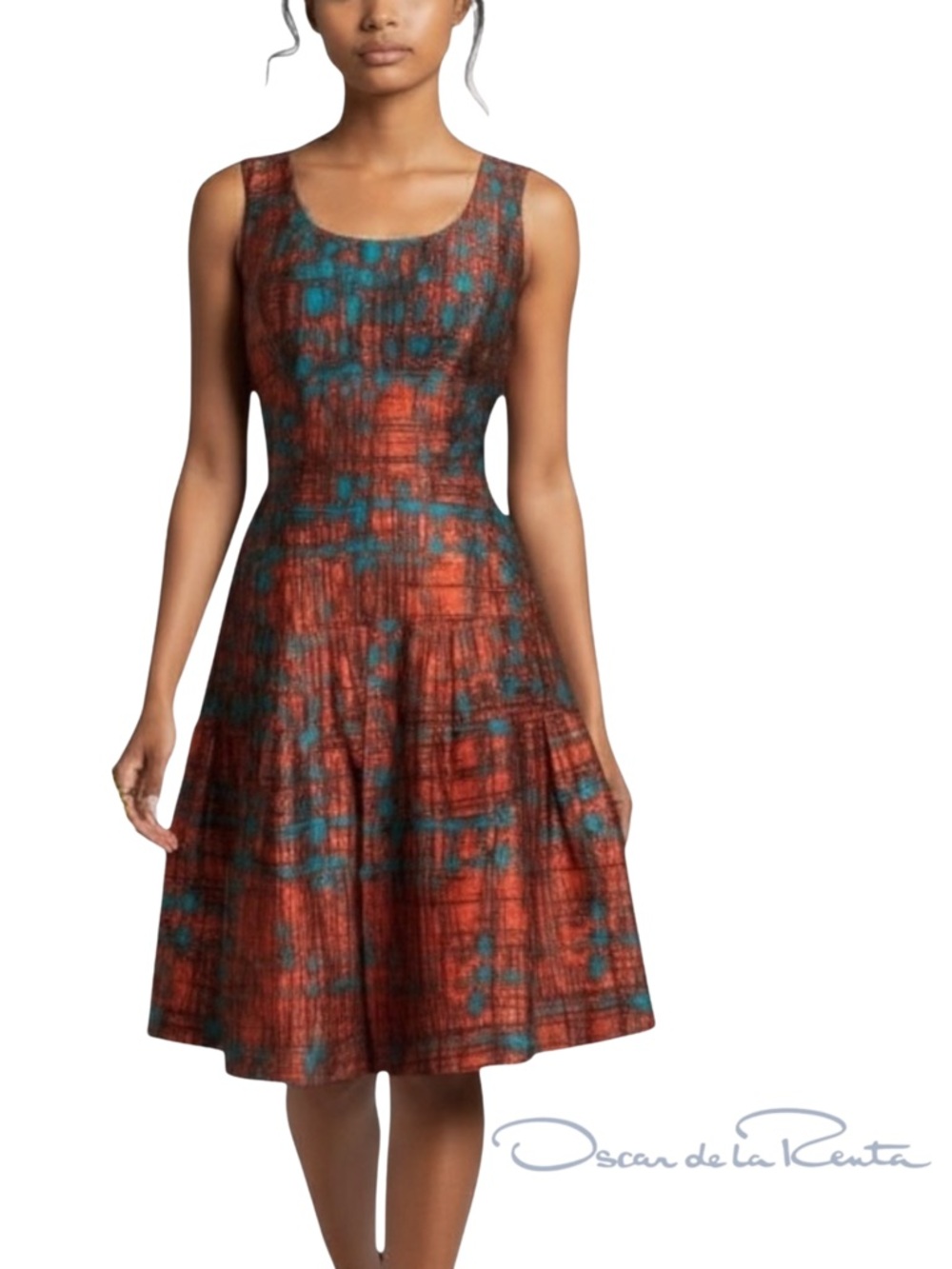 OSCAR DE LA RENTA new Pleated Dress NWOT